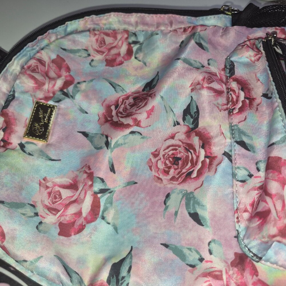LUV Betsey by Betsey Johnson pink floral backpack - Picture 3 of 12